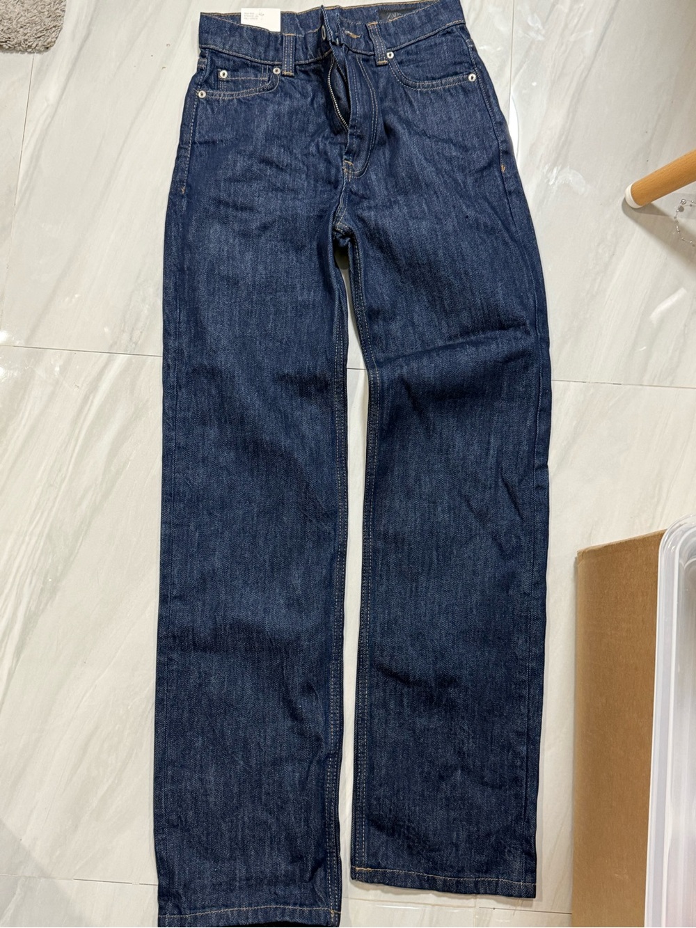 Women’s Dark Blue Straight-Leg Jeans